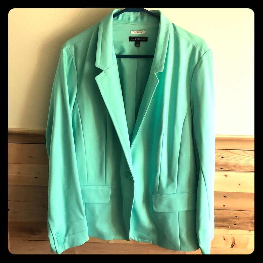 Mint green blazer